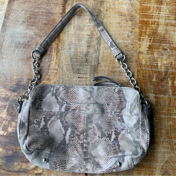 B. MAKOSWKY Snake Skin Shoulder Bag - Picture 3 of 9
